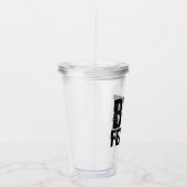 Abgelegenes Felicia lustiges Meme Acryltrinkbecher (Rechts)