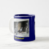 Abgelegt? Zweifarbige Tasse (Vorderseite Links)