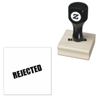 ABGELEHNT Logo Dokumentenkontroll-Workflows Schwar