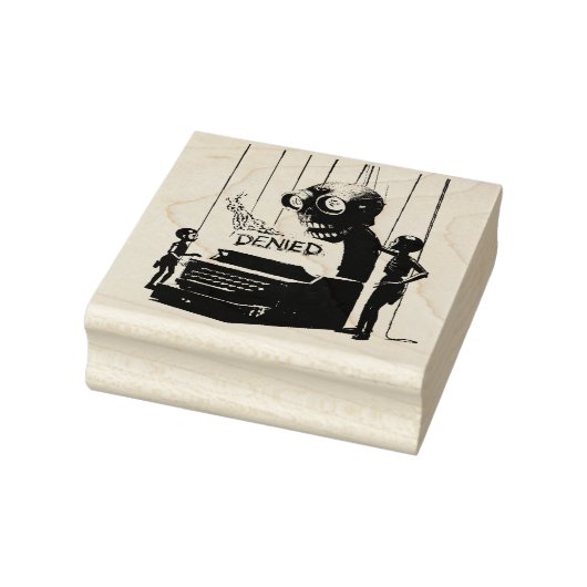 „Abgelehnt“ - Unterschrieben, Der Drucker Gummistempel (Stempel)