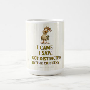 ABGELENKT DURCH DIE HÜHNER - Kaffeetasse
