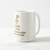ABGELENKT DURCH DIE HÜHNER - Kaffeetasse (VorderseiteRechts)