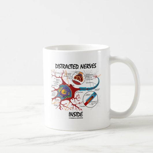 Abgelenktes Nerven-Innere (Synapse) Kaffeetasse (Rechts)