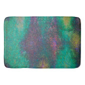 Abgenutzt und grün gereift mit Zyanenton Badematte (Vorderseite)