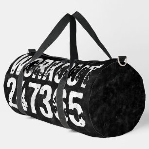 Abgenutzt und zerkratzt Text Workout 247365 vintag Duffle Bag