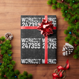 Abgenutzt und zerkratzt Text Workout 247365 vintag Geschenkpapier
