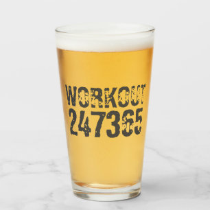 Abgenutzt und zerkratzter Text Workout 247365 pink Glas
