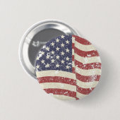 Abgenutzte amerikanische Flagge Button (Vorne & Hinten)