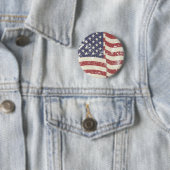 Abgenutzte amerikanische Flagge Button (Beispiel)
