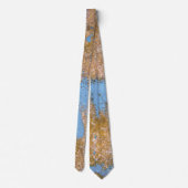 abgenutzte blaue Farbe abstrakt auf Fiberglas Krawatte (Rückseite)