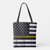 Abgenutzte dünne gelbe Linie Tasche (Rückseite)