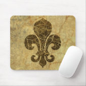 Abgenutzte Fleur De Lis Mousepad (Mit Mouse)