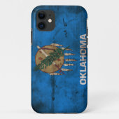 Abgenutzte Oklahoma-Flagge; Case-Mate iPhone Hülle (Rückseite)