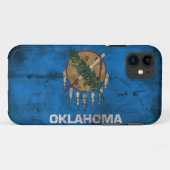 Abgenutzte Oklahoma-Flagge; Case-Mate iPhone Hülle (Rückseite (Horizontal))