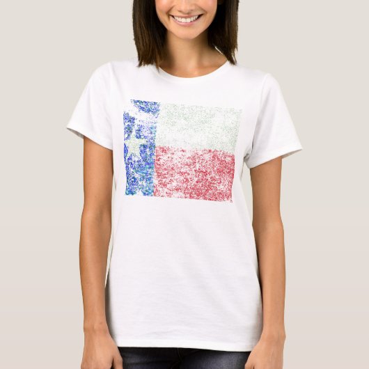 Abgenutzte Texas-Flagge T-Shirt (Vorderseite)