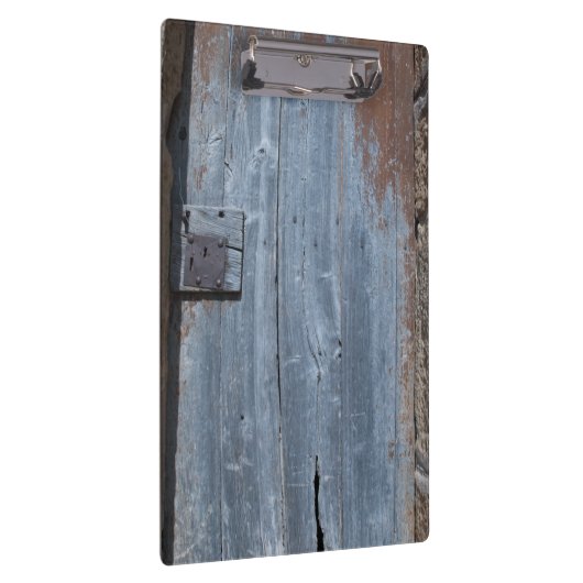 Abgenutzte und robuste Holztür Klemmbrett (Rechts)