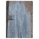 Abgenutzte und robuste Holztür Klemmbrett (Rückseite)