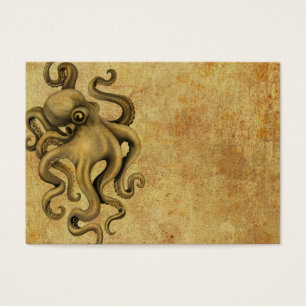 Abgenutzte Vintage Kraken-Illustration
