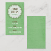 Abgenutzte Vintage Kreis-Grafik- Art 2 Visitenkarte (Vorne/Hinten)