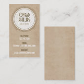 Abgenutzte Vintage Kreis-Grafik- Art 3 Visitenkarte (Vorne/Hinten)