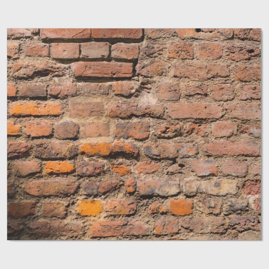 Abgenutzte Ziegelsteine 2 Geschenkpapier (Flach)