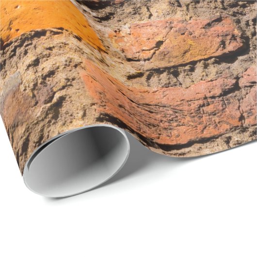 Abgenutzte Ziegelsteine 2 Geschenkpapier (Rolleneckpunkt)
