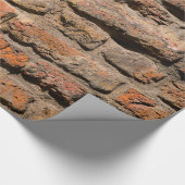 Abgenutzte Ziegelsteine Geschenkpapier (Ecke)