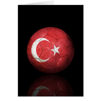 Abgenutzter türkischer Flaggen-Fußball-Fußball