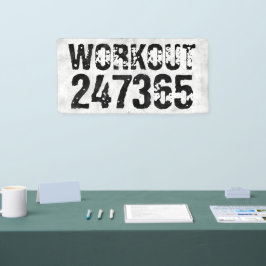 Abgenutzter und kratzter Text Workout 247365 rusti Banner