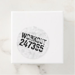 Abgenutzter und kratzter Text Workout 247365 rusti Geschenkanhänger