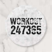 Abgenutzter und kratzter Text Workout 247365 rusti Geschenkanhänger (Vorderseite)