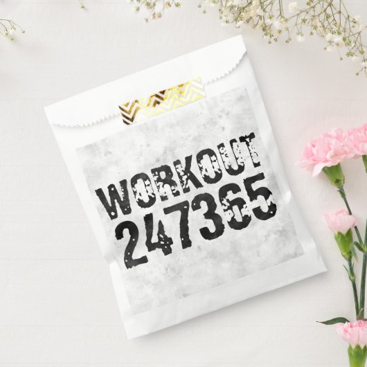 Abgenutzter und kratzter Text Workout 247365 rusti Geschenktütchen (Versiegelt)