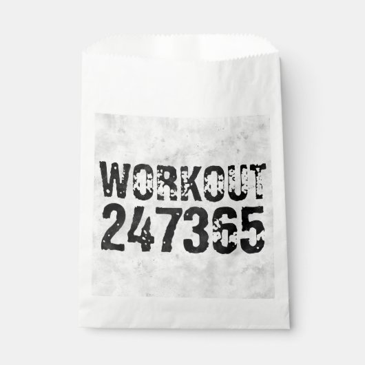 Abgenutzter und kratzter Text Workout 247365 rusti Geschenktütchen (Vorderseite)