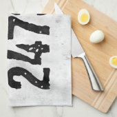 Abgenutzter und kratzter Text Workout 247365 rusti Geschirrtuch (Viertel Falte)