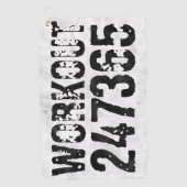 Abgenutzter und kratzter Text Workout 247365 rusti Golfhandtuch (Vorderseite)