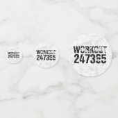 Abgenutzter und kratzter Text Workout 247365 rusti Konfetti (Vorderseiten)