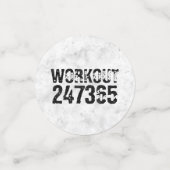 Abgenutzter und kratzter Text Workout 247365 rusti Konfetti (Klein Vorderseite)