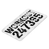 Abgenutzter und kratzter Text Workout 247365 rusti Magnet (Linke Seite)