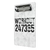 Abgenutzter und kratzter Text Workout 247365 rusti Mini Klemmbrett (Gewinkelt2)