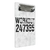 Abgenutzter und kratzter Text Workout 247365 rusti Mini Klemmbrett (Schrägansicht)