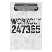 Abgenutzter und kratzter Text Workout 247365 rusti Mini Klemmbrett (Vorderseite)