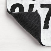 Abgenutzter und kratzter Text Workout 247365 rusti Mousepad (Ecke)
