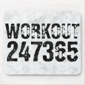 Abgenutzter und kratzter Text Workout 247365 rusti Mousepad (Vorne)