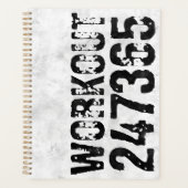 Abgenutzter und kratzter Text Workout 247365 rusti Planer (Vorderseite)