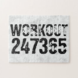 Abgenutzter und kratzter Text Workout 247365 rusti Puzzle
