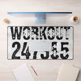 Abgenutzter und kratzter Text Workout 247365 rusti Schreibtischunterlage