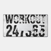 Abgenutzter und kratzter Text Workout 247365 rusti Schreibtischunterlage (Tastatur & Maus)