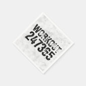 Abgenutzter und kratzter Text Workout 247365 rusti Serviette (Ecke)