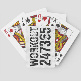 Abgenutzter und kratzter Text Workout 247365 rusti Spielkarten