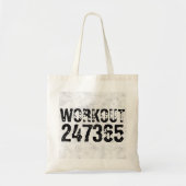Abgenutzter und kratzter Text Workout 247365 rusti Tragetasche (Vorne)